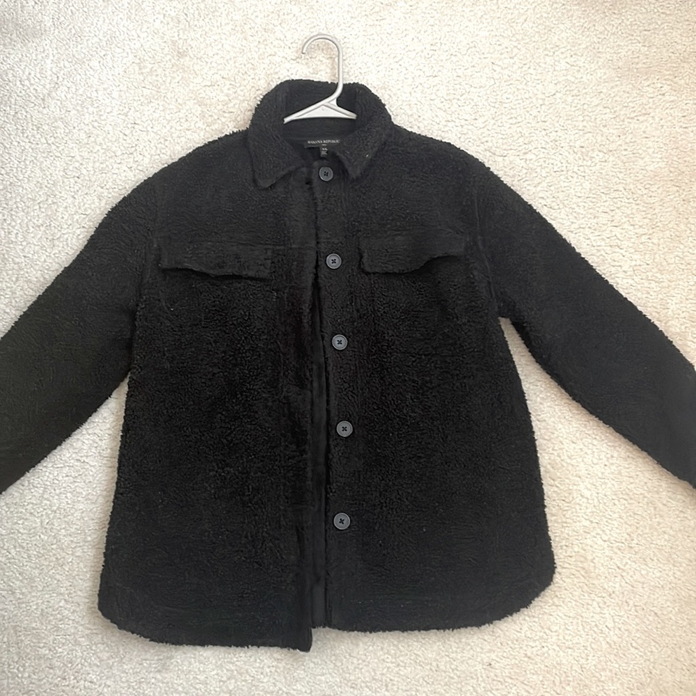 NEW Banana Republic Collared Teddy Jacket